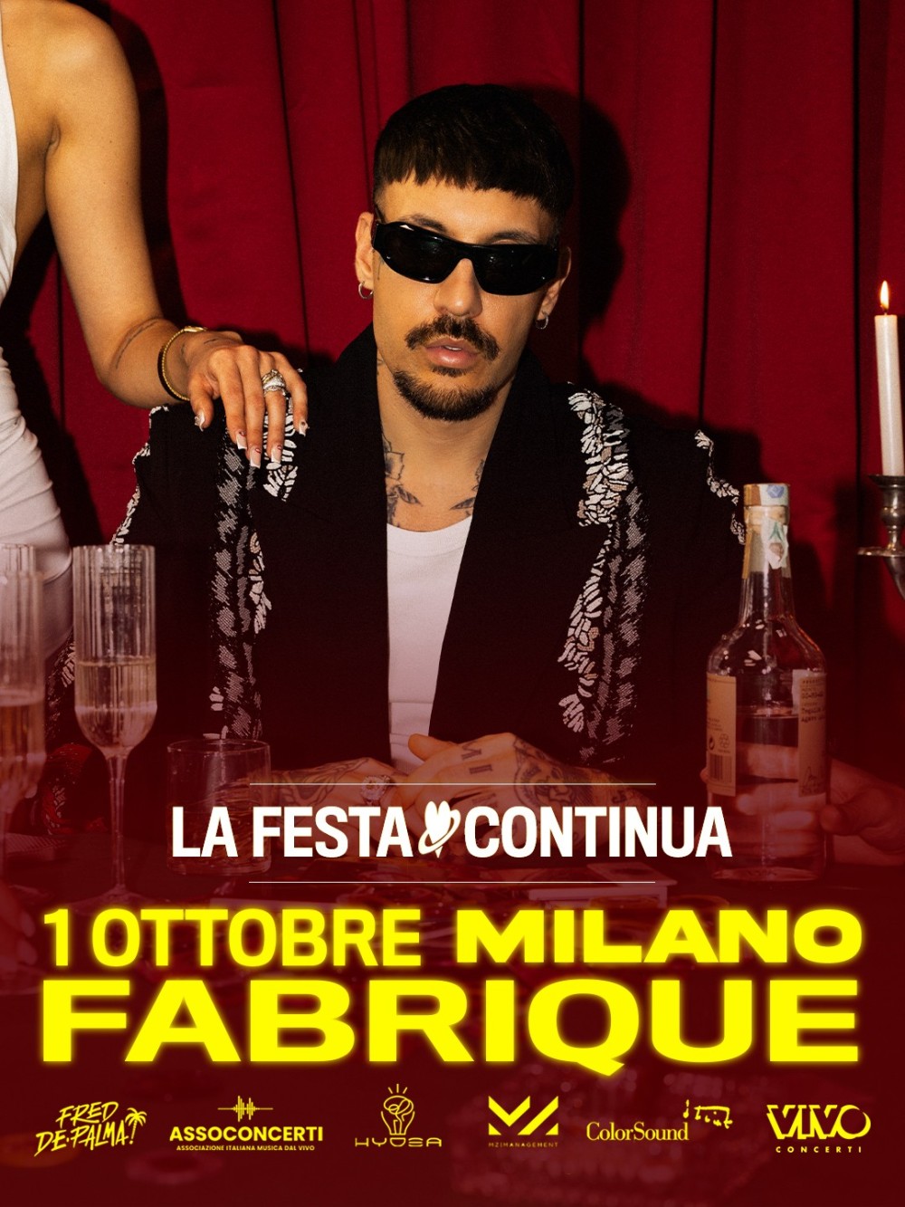 Fred De Palma porta “La Festa Continua” al Fabrique di Milano — Annunciata la data evento dell’1 ottobre 2026